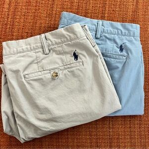 Polo Ralph Lauren Men's Stretch Straight Fit Chino Cornflower Blue Size 38x30